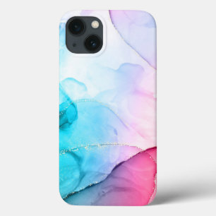 Watercolor Pink Blue iPhone / iPad case