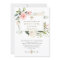 Watercolor Pink Blush Floral Frame Cross Baptism