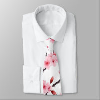 Watercolor Pink Cherry Blossom Floral