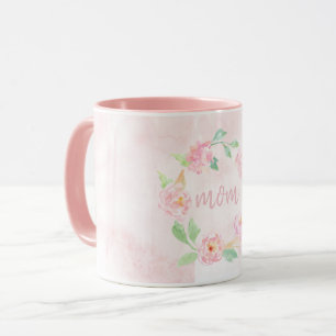 Watercolor Pink Floral Mother's Day Gift Mug