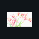 Watercolor Pink Flowers Canvas Print<br><div class="desc">Watercolor Pink Flowers Artist: Tim OToole</div>