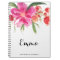 Watercolor Pink Flowers Posy Personalised Notebook