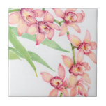 Watercolor Pink Flowers Tile<br><div class="desc">Watercolor Pink Flowers Artist: Tim OToole</div>