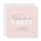 Watercolor Pink Galantine Birthday Party