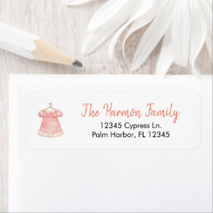 Watercolor Pink Girl Dress