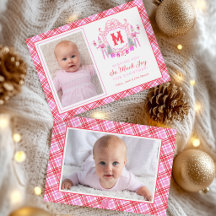 Watercolor Pink Girl Elf Monogram Crest
