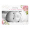 Watercolor Pink Gold Glitter Birth Announcement