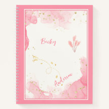 Watercolor Pink, Golden Sparkles and You
