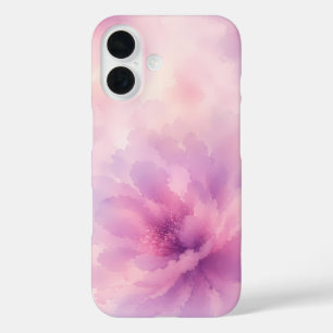 Watercolor Pink Lavender Blossom Abstract iPhone 16 Case