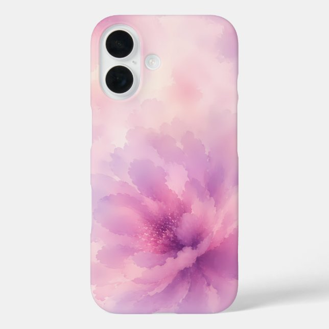 Watercolor Pink Lavender Blossom Abstract Case-Mate iPhone Case (Back)