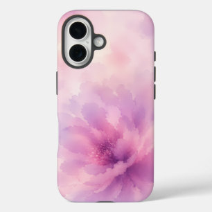 Watercolor Pink Lavender Blossom Abstract iPhone 16 Case
