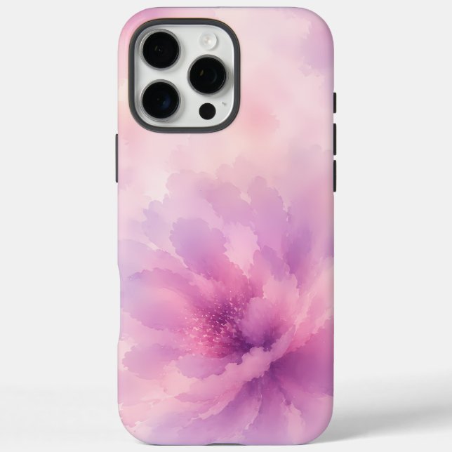 Watercolor Pink Lavender Blossom Abstract Case-Mate iPhone Case (Back)