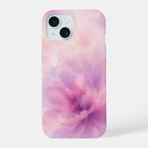 Watercolor Pink Lavender Blossom Abstract iPhone 15 Case