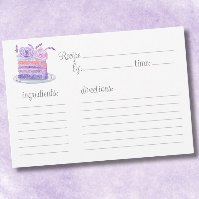 Watercolor Pink Lavender Cake Recipe (Creator Uploaded)
