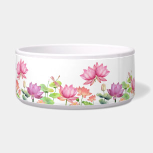 Watercolor Pink Lotus Floral Garden WEDDING