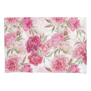 Watercolor Pink Peonies: Floral Elegance Pillowcase