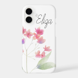 Watercolor Pink Plumeria Botanical