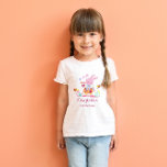Watercolor pink rabbit in the garden kids birthday T-Shirt<br><div class="desc">Bring the magic of nature and playfulness to your child's special day with our "Whimsical Watercolor Pink Rabbit Garden Kids Birthday T-Shirt" from the Joyful Melodies: Pink Rabbit's Birthday Symphony collection. This delightful design showcases a charming pink rabbit, inspired by the enchanting characters of Alice in Wonderland, joyfully playing a...</div>
