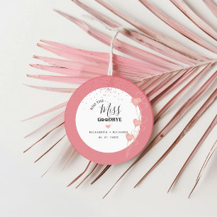 Watercolor pink & red Heart Sweet Thank You Party  Favour Tags
