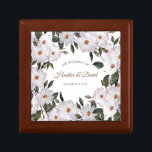 Watercolor Pink Roses Ballerina Floral Art Wedding Gift Box<br><div class="desc">Designed based on my watercolor flower portrait of white roses 'ballerina' with their pale pink colours,  with many rose buds ready to bloom and surrounded by dark green foliage around them. Customisable in Zazzle with your own text for a personalised design. Check out my store for matching items!</div>