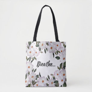 Watercolor Pink Roses Ballerina Floral Design Tote Bag