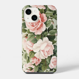 Watercolor Pink Roses iPhone 14 Case