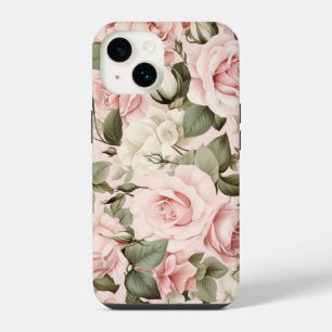 Watercolor Pink Roses iPhone 14 Case