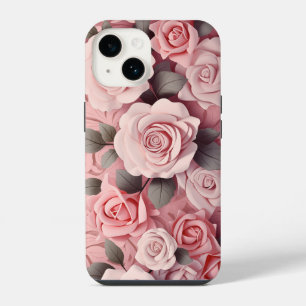 Watercolor Pink Roses iPhone 14 Case