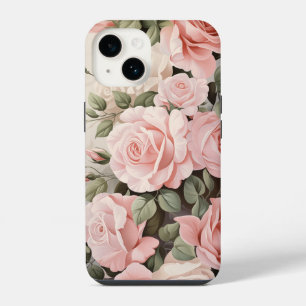 Watercolor Pink Roses iPhone 14 Case