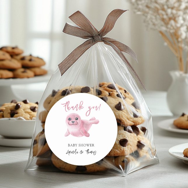 Watercolor pink seal - thank you (Creator Uploaded)