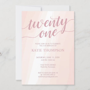 Watercolor Pink Splash Invitation