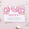 Watercolor Pink Sprinkle Doughnuts Baby Shower