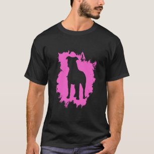 Watercolor Pitbull Cute Pitbull Art Lover Gift New T-Shirt