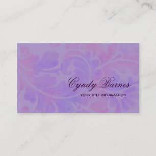 Watercolor Plume Business Card