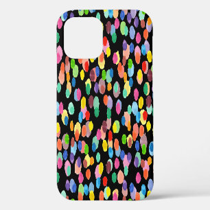 Watercolor Polka Dot, Easter Background. iPhone 12 Case