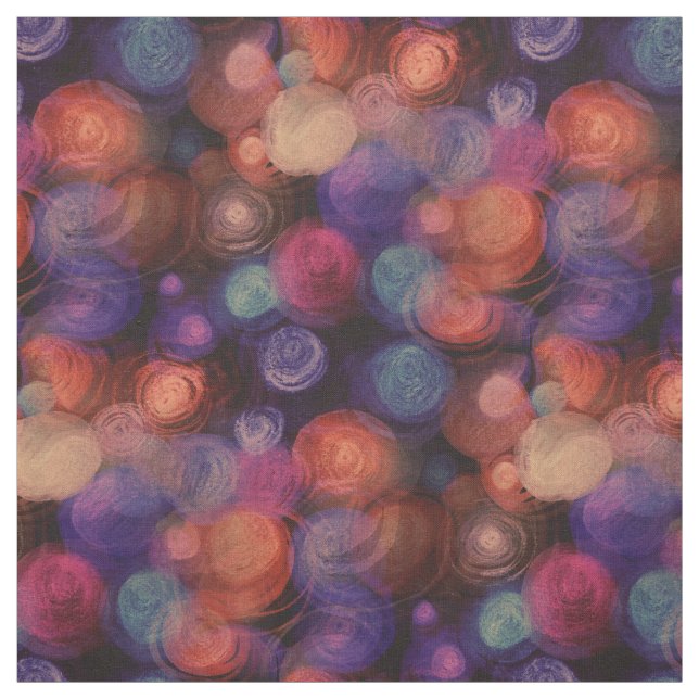 Watercolor Polka Dots Pattern + your ideas Fabric (Swatch)