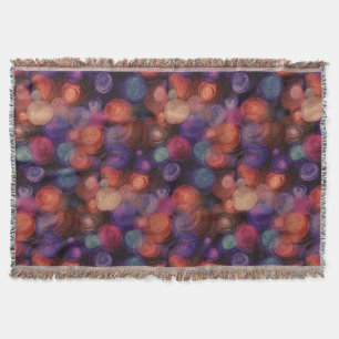 Watercolor Polka Dots Pattern + your ideas Throw Blanket