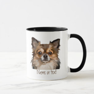Watercolor Pomeranian / Chihuahua Dog Pet Custom  Mug