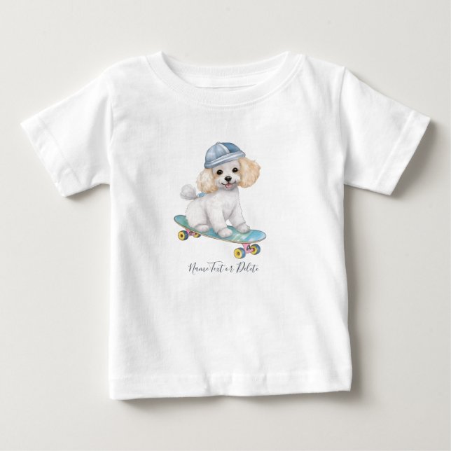 Watercolor Poodle T-Shirt (Front)