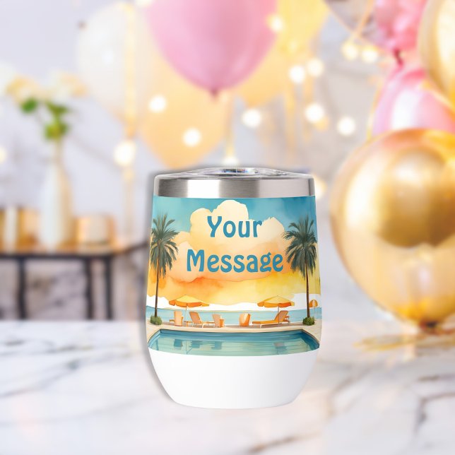 Watercolor Pool Summer Party (Creator Uploaded)