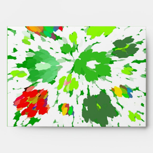 Watercolor Pop Art Floral Envelope (Front)