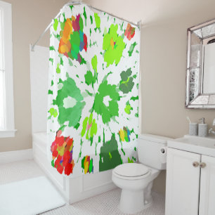 Watercolor Pop Art Shower Curtain