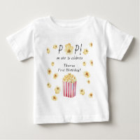 Watercolor Popcorn Kids Birthday Party