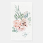 Watercolor Poppies and Roses with Your Monogram