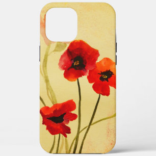 Watercolor Poppies iPhone 12 Pro Max Case