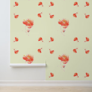 Watercolor Poppies Wallpaper