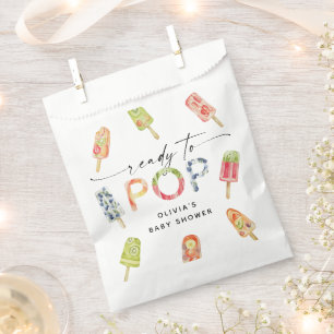 Watercolor Popsicle Ready to Pop Baby Shower Favour Bags