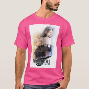 Watercolor Portrait Of Cloud Strife And Sephiroth T-Shirt
