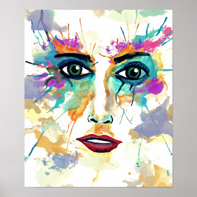 Watercolor Portrait Poster (Front)