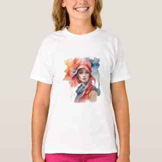 Watercolor Portrait T-Shirt